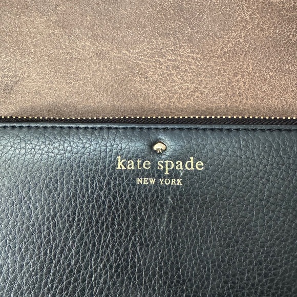 NWOT Kate Spade Leila Large Continental
Wallet Black New York Pebble Leather - Picture 5 of 6